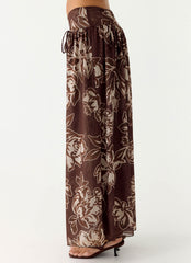 Hot Like Me Maxi Skirt - Espresso Meadow